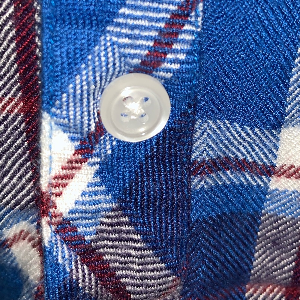 Rails Blue & Red Plaid Hunter Button Down Blouse … - image 6